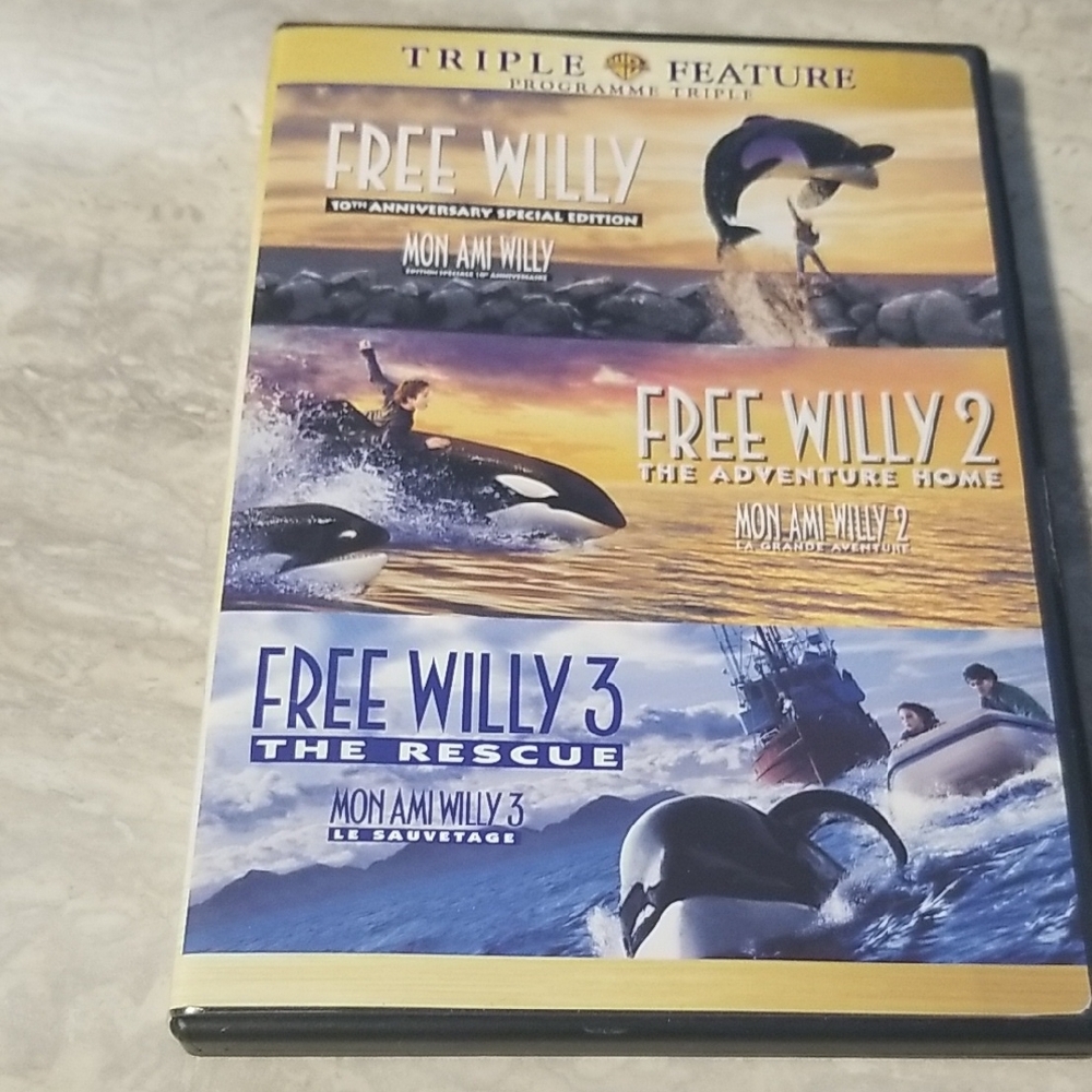 Warner Bros Free Willy Triple Feature